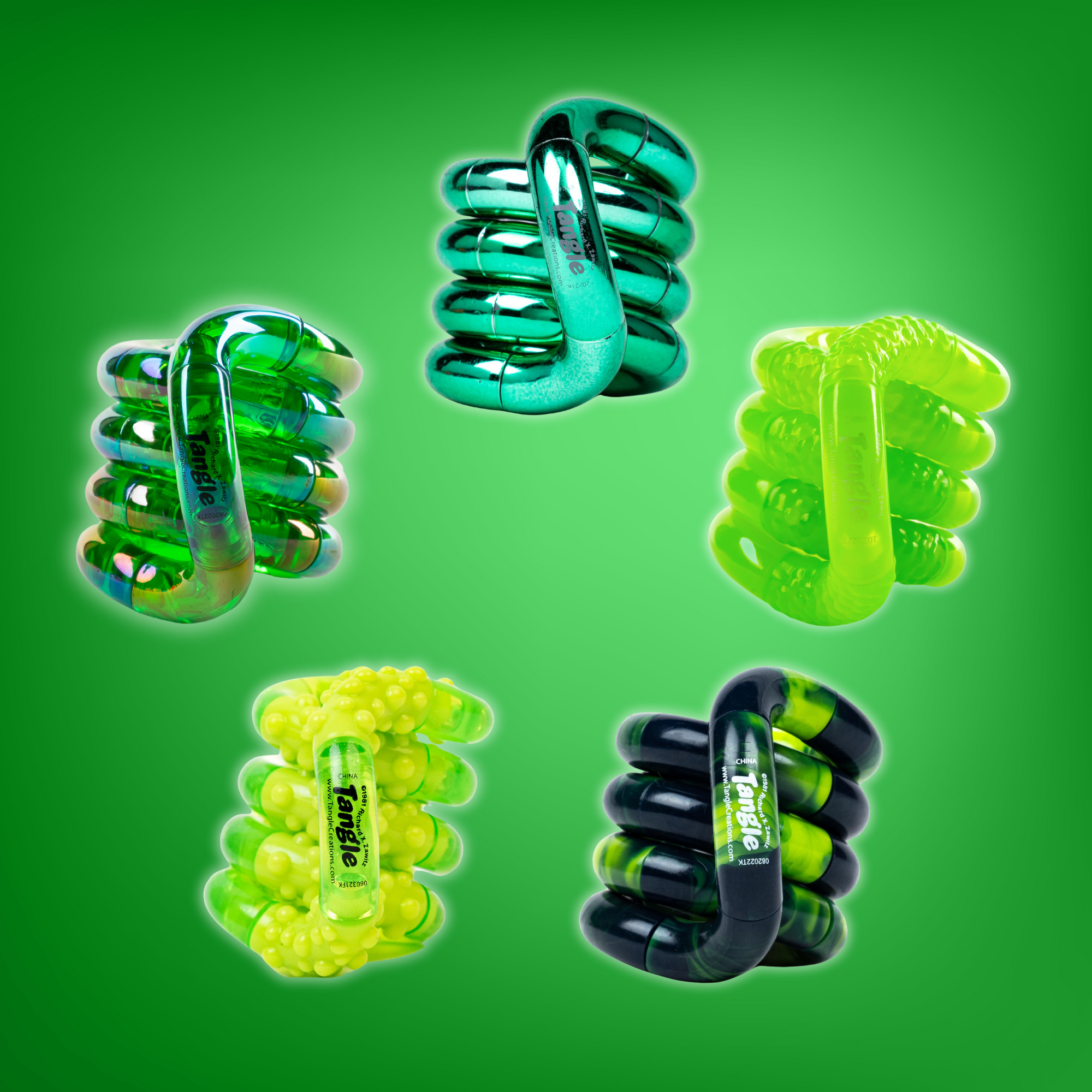 Tangle® Jr. Colorburst Greens (5-pack)