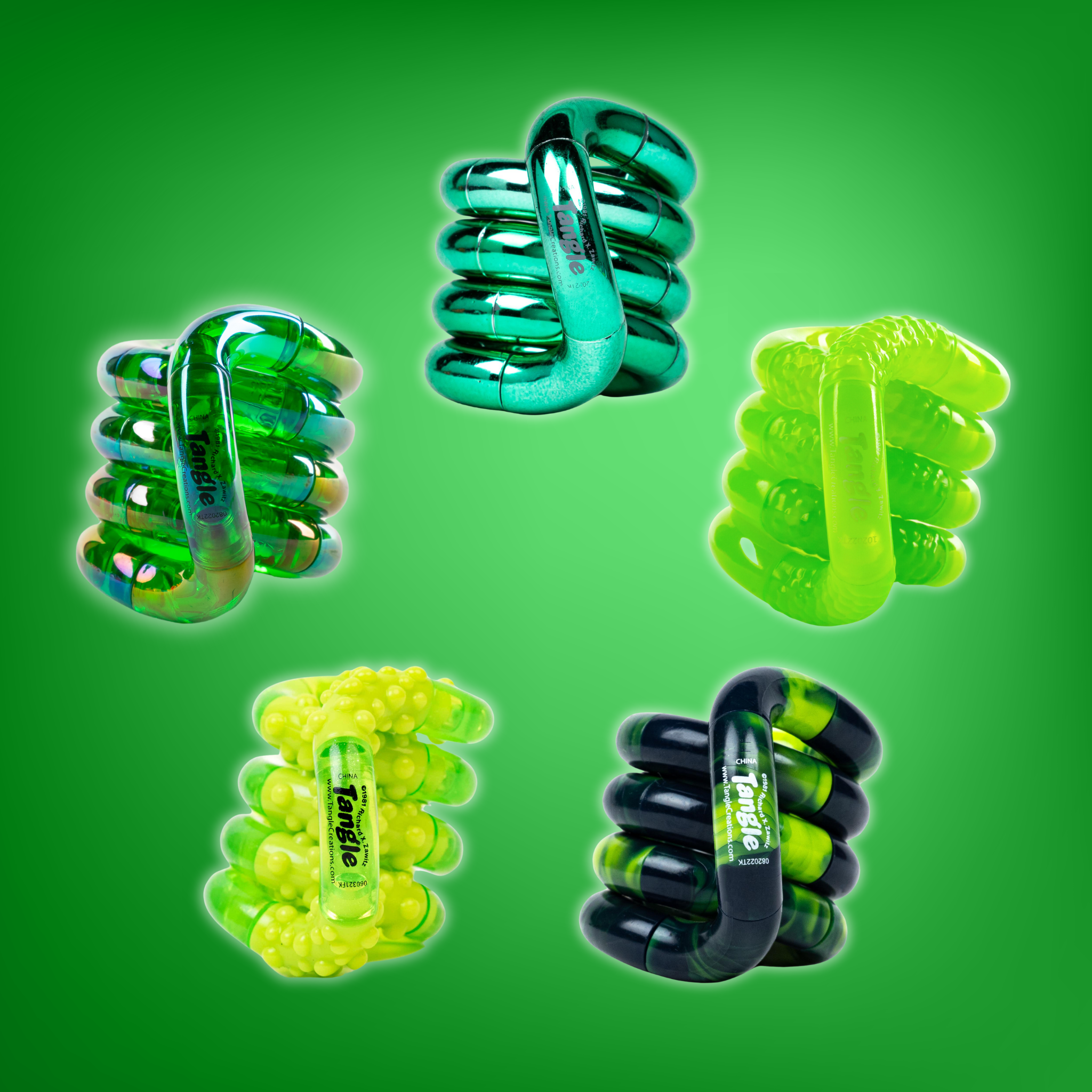 Tangle® Colorburst Greens (5-pack)
