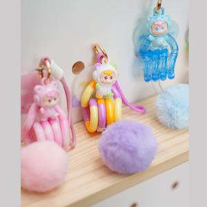 NEW! Tangle® x HiddenWooo Abebe Bear Pendant Blind Box