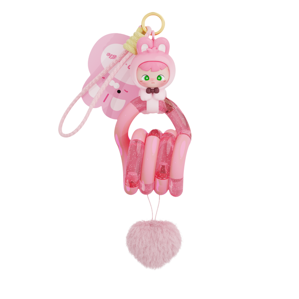 【新品】ピンクモアサナイト♡ペンダントトップ/チャーム NEW! Tangle® x HiddenWooo Lovely Bunny Pendant Blind Box - Tangle