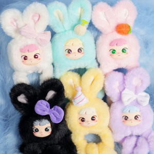 NEW! Tangle® x HiddenWooo Cimmy Lovely Bunny Plush Keychain