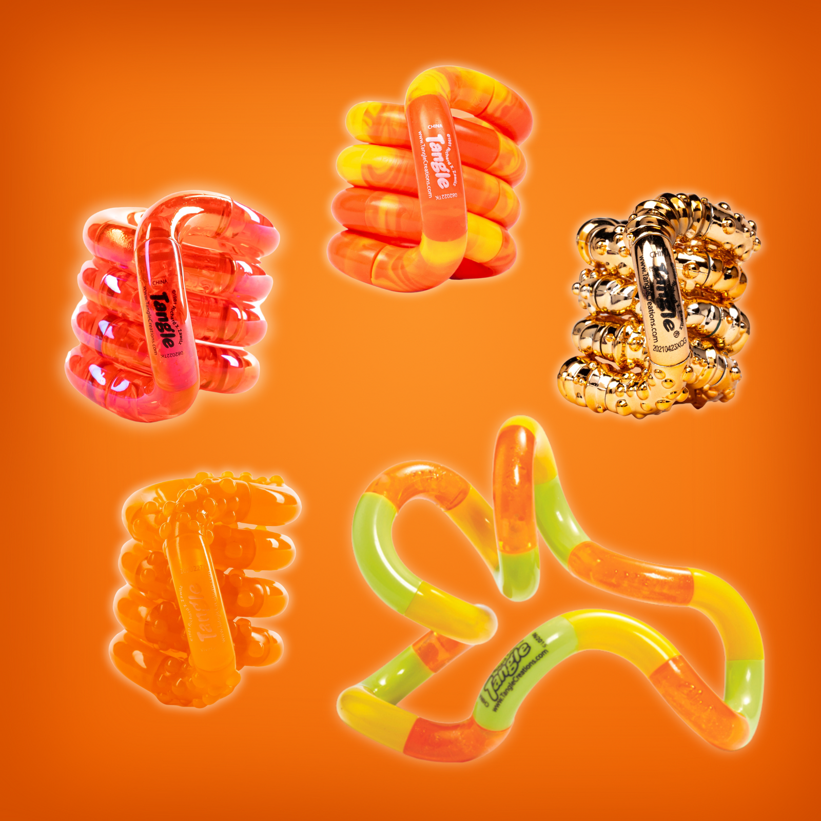 Tangle® Colorburst Oranges (5-pack)