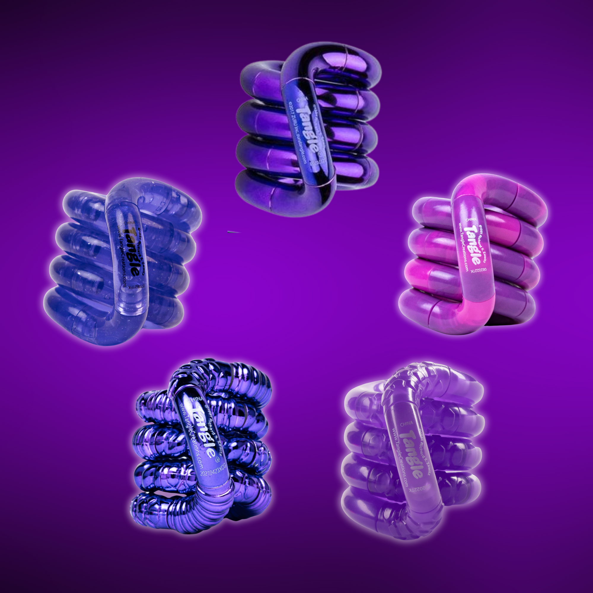 Tangle® Colorburst Purples (5-pack)