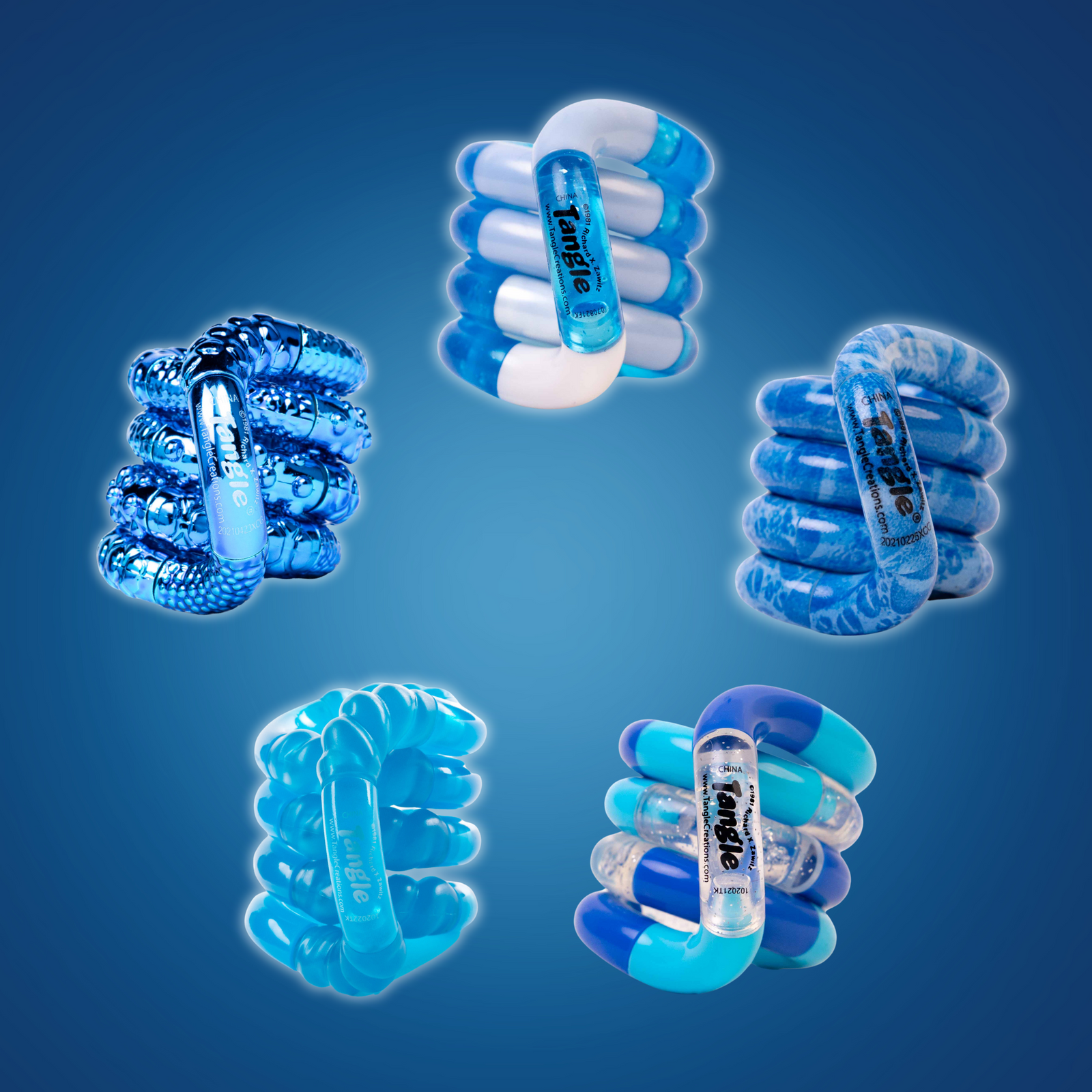 Tangle® Colorburst Blues (5-pack)