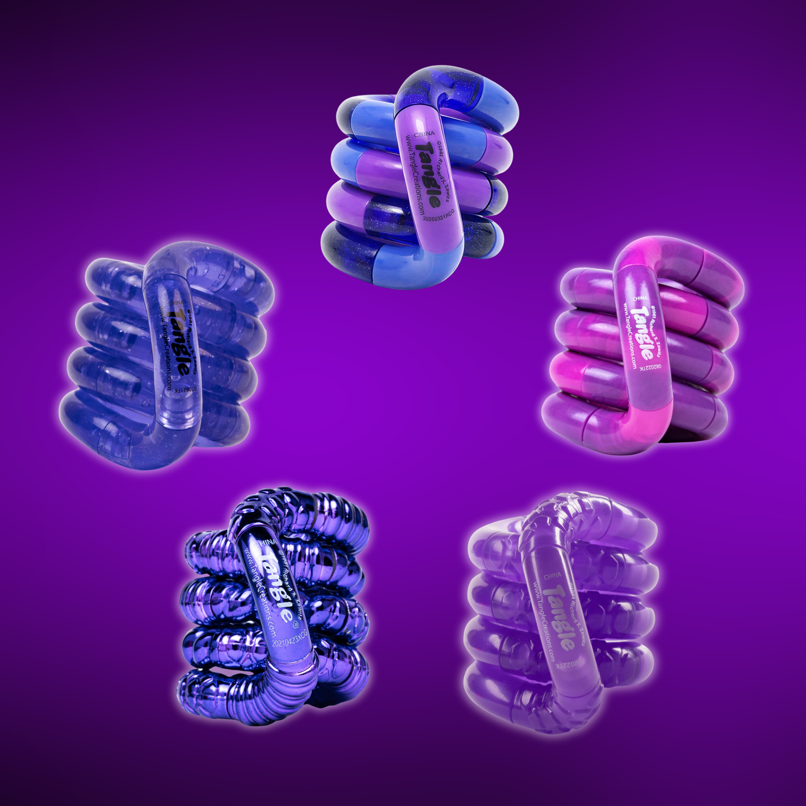 Tangle® Colorburst Purples (5-pack)